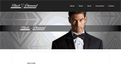 Desktop Screenshot of blackdiamondformalwear.com